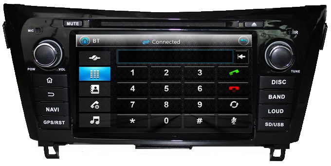 Ouchuangbo Car Heaunit DVD System for Nissan QashQai /X-Trail 2014 GPS Navi iPod USB SWC AM/FM OCB-8052A