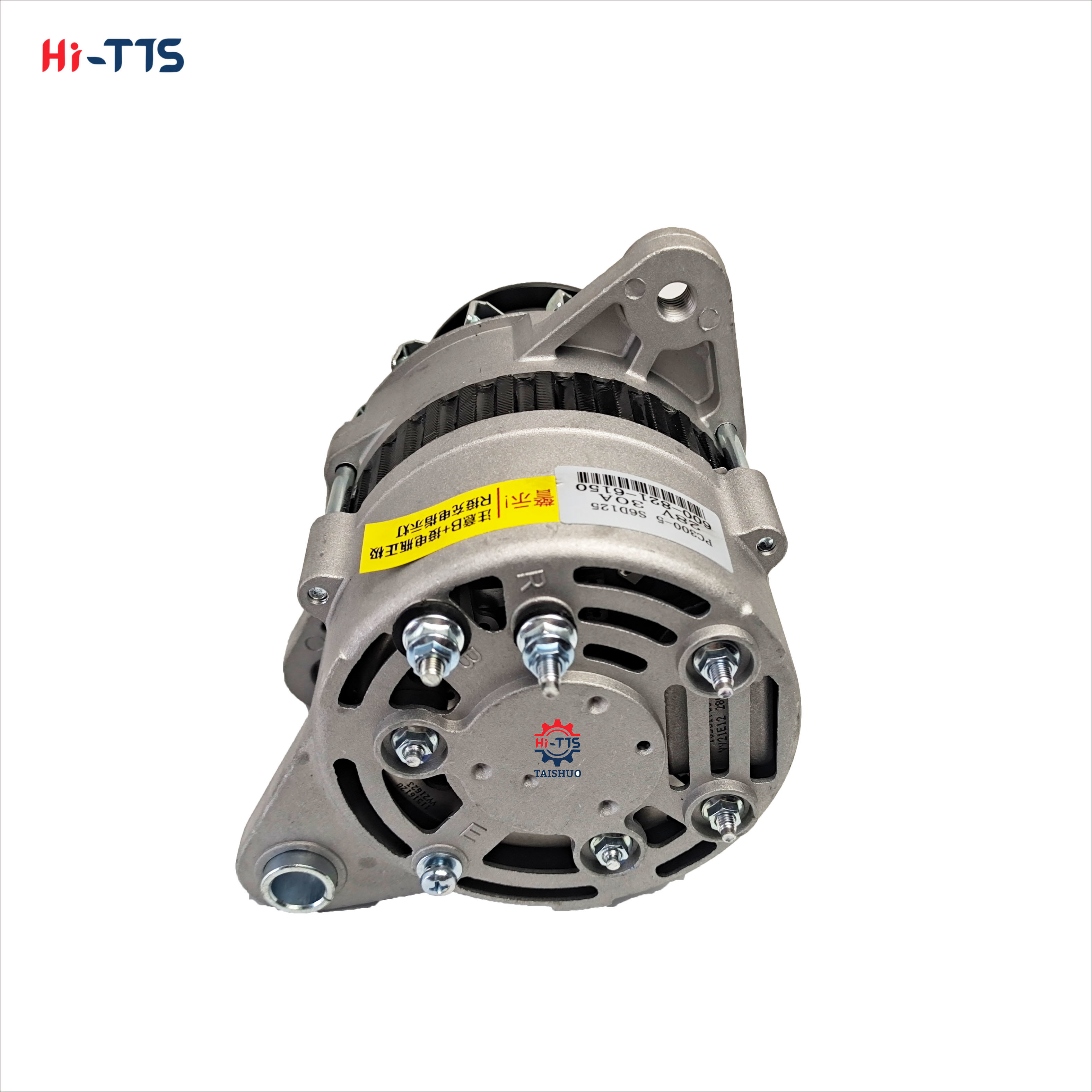 Excavator Diesel Engine Alternator 6D125-1 PC400-5 Large Double Slot 28V 30A 600-821-6150