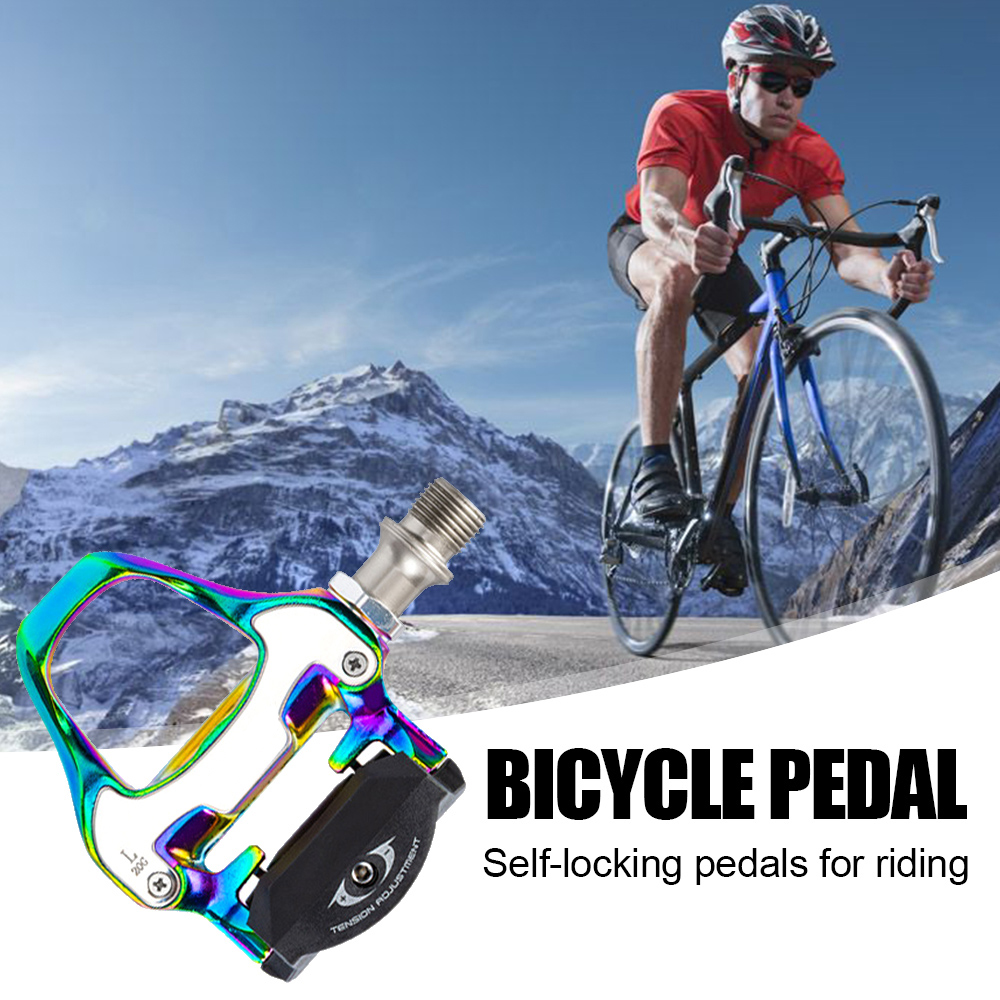 KOOTU Colorful Clipless Pedals Road Bike Pedals SPD Lock Pedals