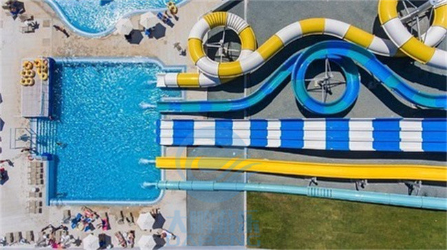 Water Park Aqualoop Water Slide Fiberglass Swimming Pool Adults Water Slide