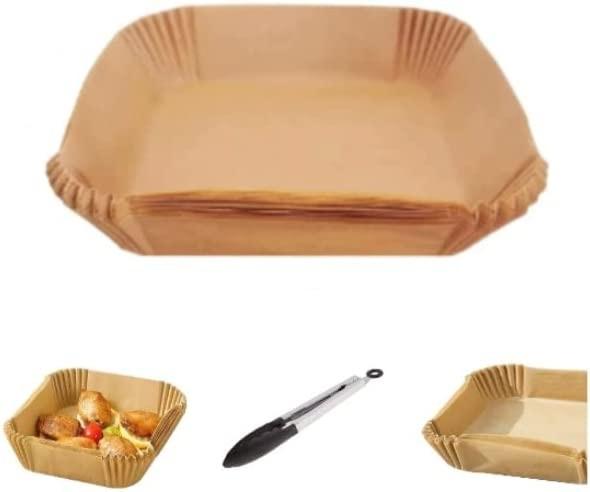 Quality Food Grade Disposable Square Parchment Air Fryer Paper Liners Nonstick for sale