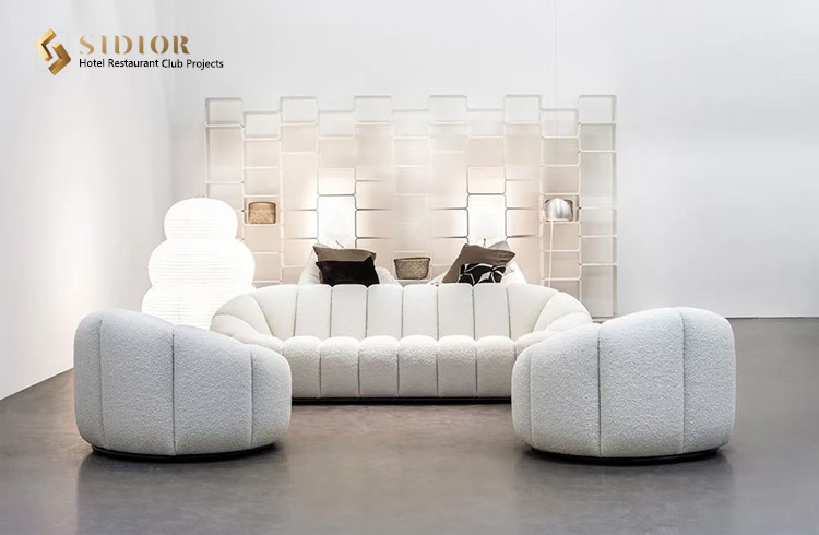 Fabric Sofa, Leisure Sofa, Lobby Sofa, Villa Sofa, Restaurant Sofa, High Density Foam, Top Quality