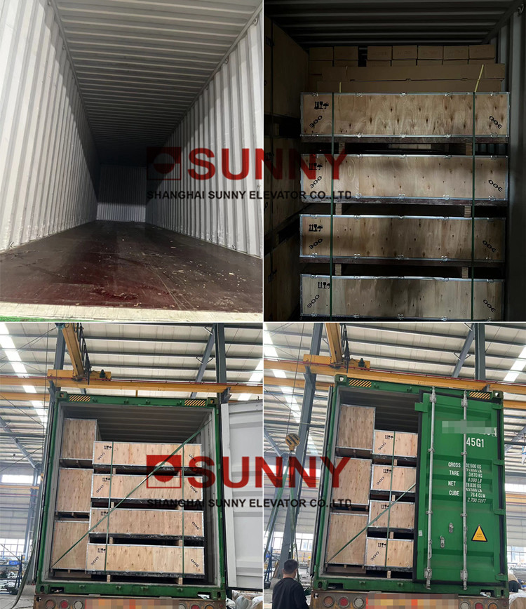 Selcom Type Elevator Door Machine , Two Panels Telescopic Opening Landing Door