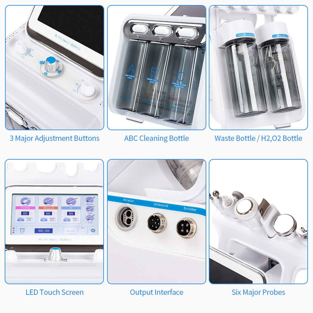 Acne Scars Skin Tightening Oxygen Hydrafacial Machine SPA20/24/25