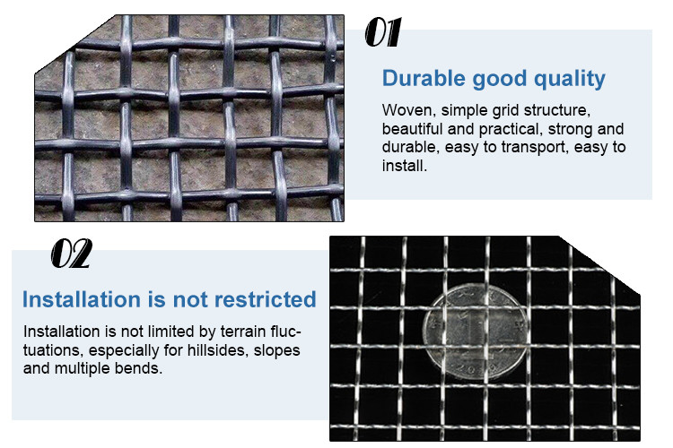 Weaving Crimped Wire Mesh Galvanized Iron Woven Vibrating Screen Wire Mesh