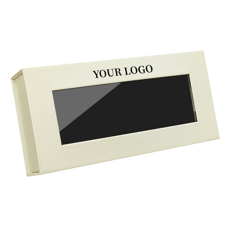 Custom Magnetic Flip Cover Box for Eyeglasses and Sunglasses PVC Clear Window Packaging