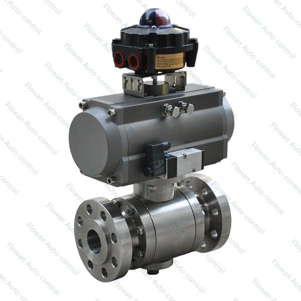 Quality Double Action 2PC Stainless Steel Pneumatic Ball Valve for sale
