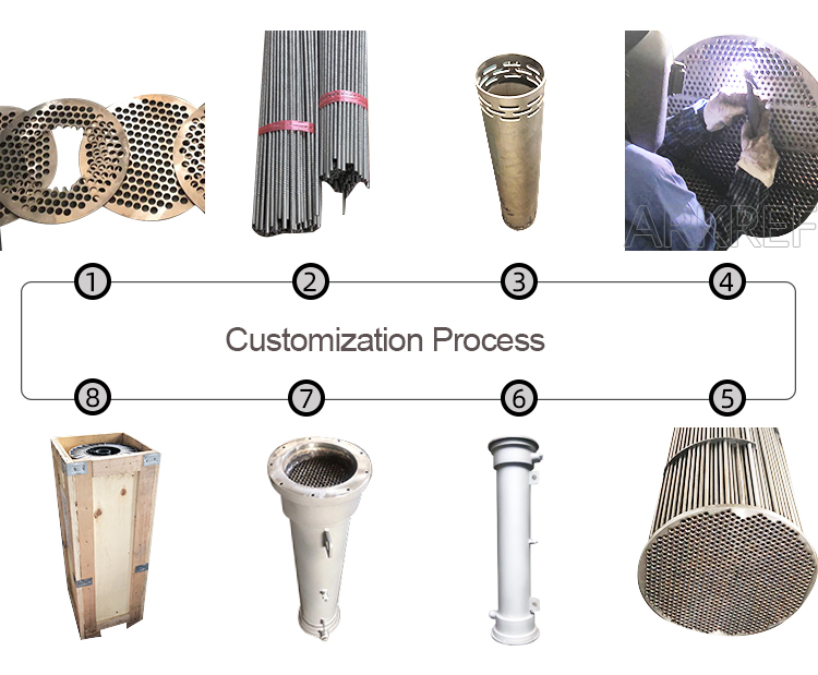 Industrial Water Cooled Hydraulic Cooler Tube Heat Exchanger
