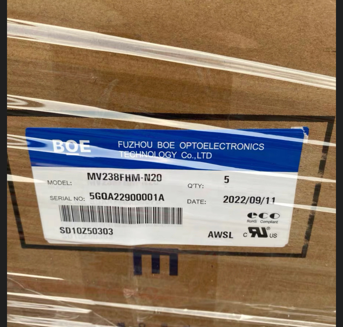 MV238FHM-N20 BOE 23.8" 1920(RGB)×1080, 250 cd/m² INDUSTRIAL LCD DISPLAY