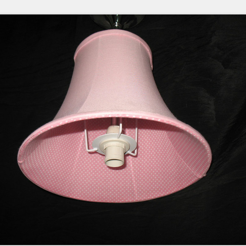 Flower Inner Kids Bedroom Lampshades Indoor Pink Bell Lamp Shade 45*45*45 Cm