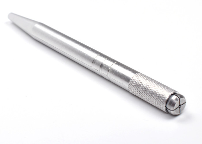Silver Makeup Manual Pen for Microblading Tattoo Eyebrow Permanent Make Up Light Weight Design