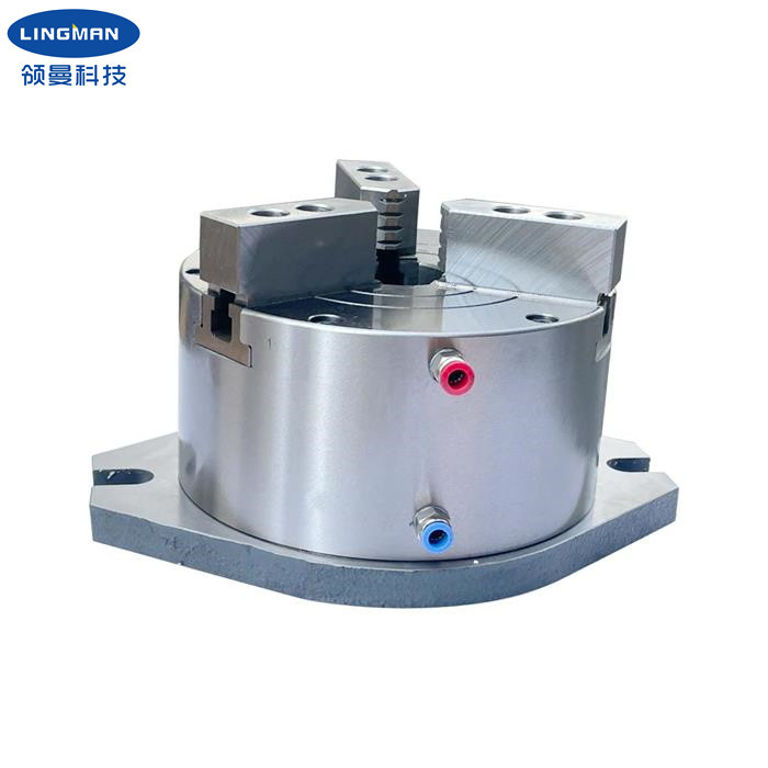 Vertical 3 Jaw Lathe Chuck Hollow Pneumatic Power Chuck
