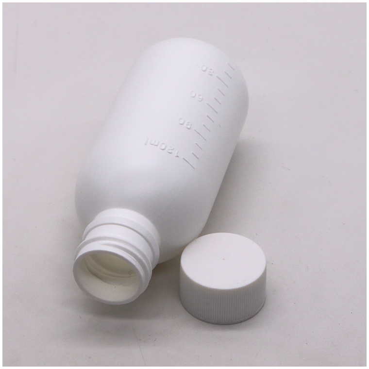 SCREW CAP 120mL/4oz PE Syrup Bottle for Customized Color Medicine Liquid Packaging