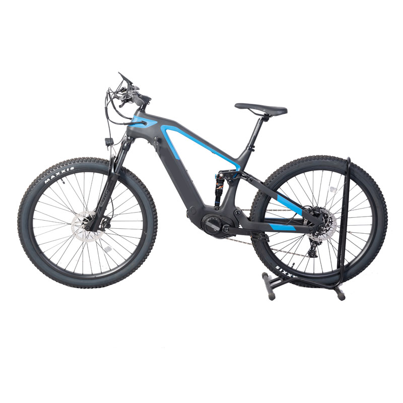 Integrated Battery Carbon Fiber Frame 500W 1000 Watt Full Suspension E Bike for Adult