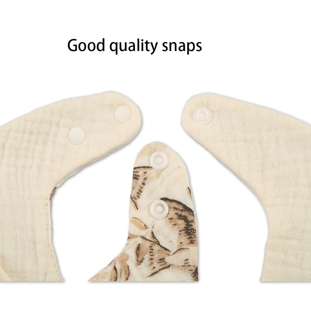 Muslin fabric Wholesale Customized Printed Feeding Cotton Fabric Baby Bibs