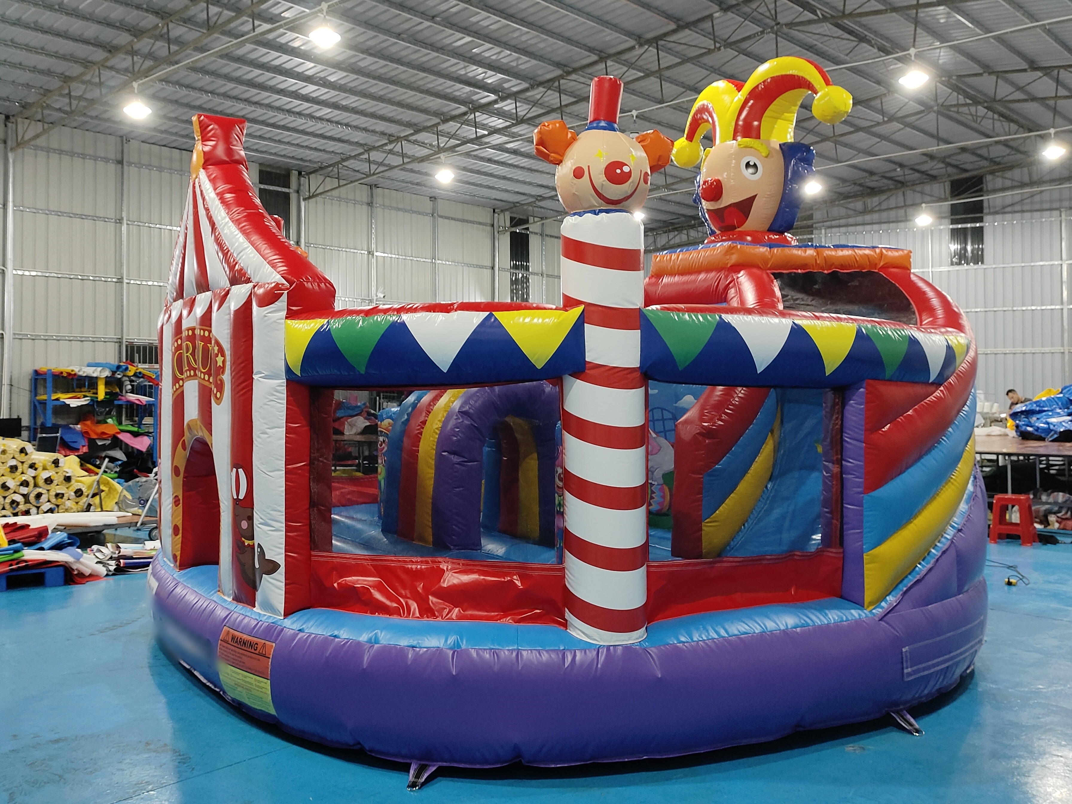 Inflatable Castle Inflatable Bounce House With Slides Clown Circus Inflatable Combo For Party For Kids