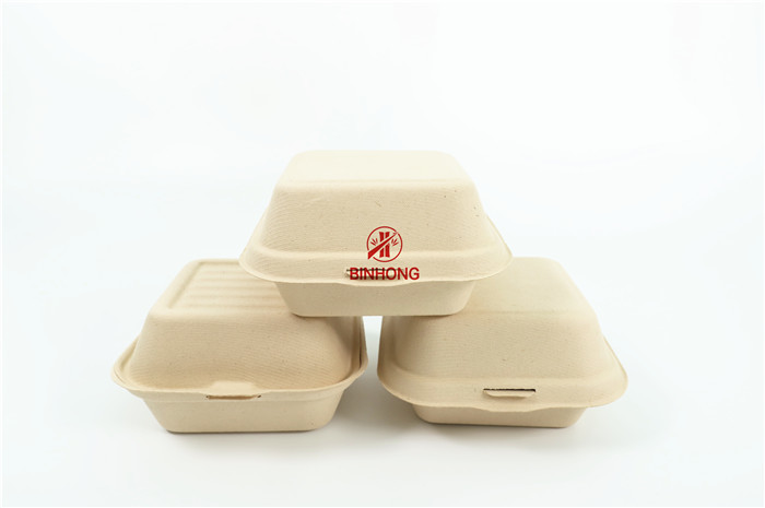 Recycle Take To Go Sugarcane Bagasse Biodegradable Take Away Box Disposable