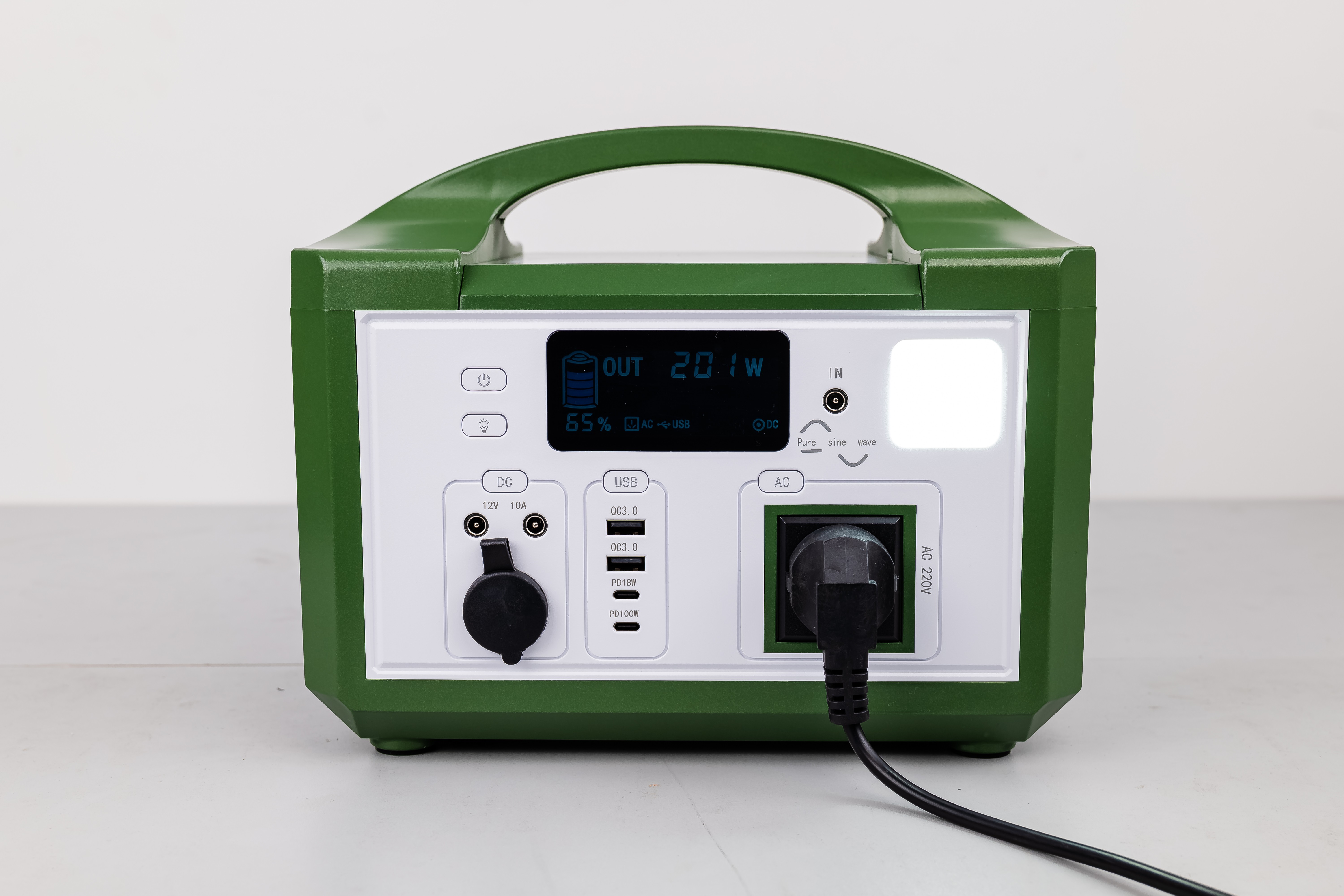 Light Weight Off Grid Solar System DC AC 220V Solar Portable Power Station With CE/ROHS Approved For Emergency Power