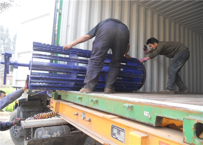 4kw Motor Blue Color Grassland Fence Machine Steel Structure Automatic