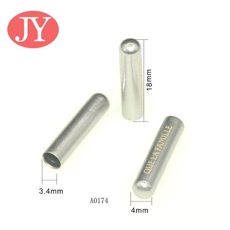 jiayang aglet painting color blue color mesh brass tips aglets brass tip