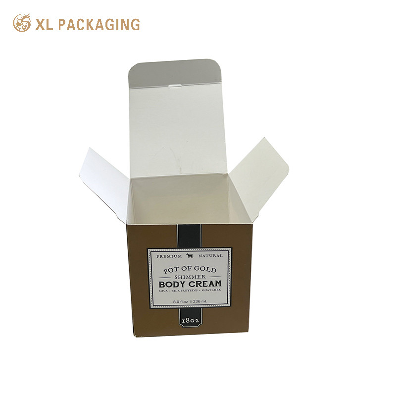 Lotion Card Paper Box Accept Customization Face Cream Cardboard Box Factory Making Folding Card Box for Eye Cream
