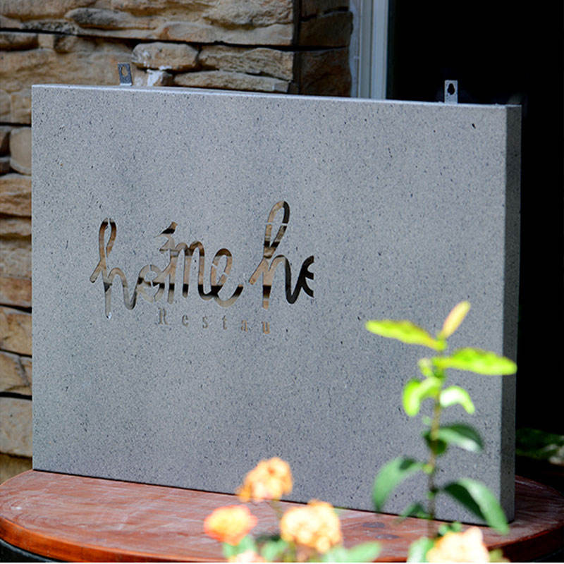 Hollow Out Light Box Wall Hanging Stainless Steel Billboard Outdoor Ultra-Thin Door Head Double-Sided Led Illuminated Sign