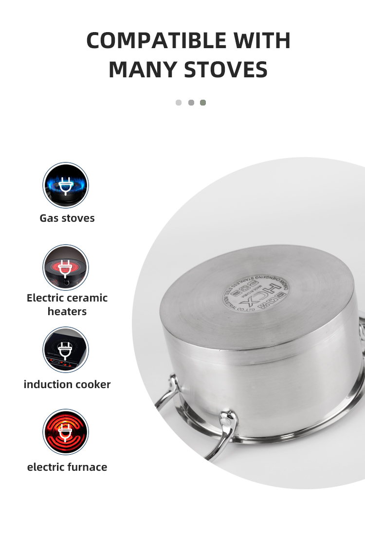 High Quality 304 Stainless Steel Ware 12pcs Cookware Set Cooking Food Pot