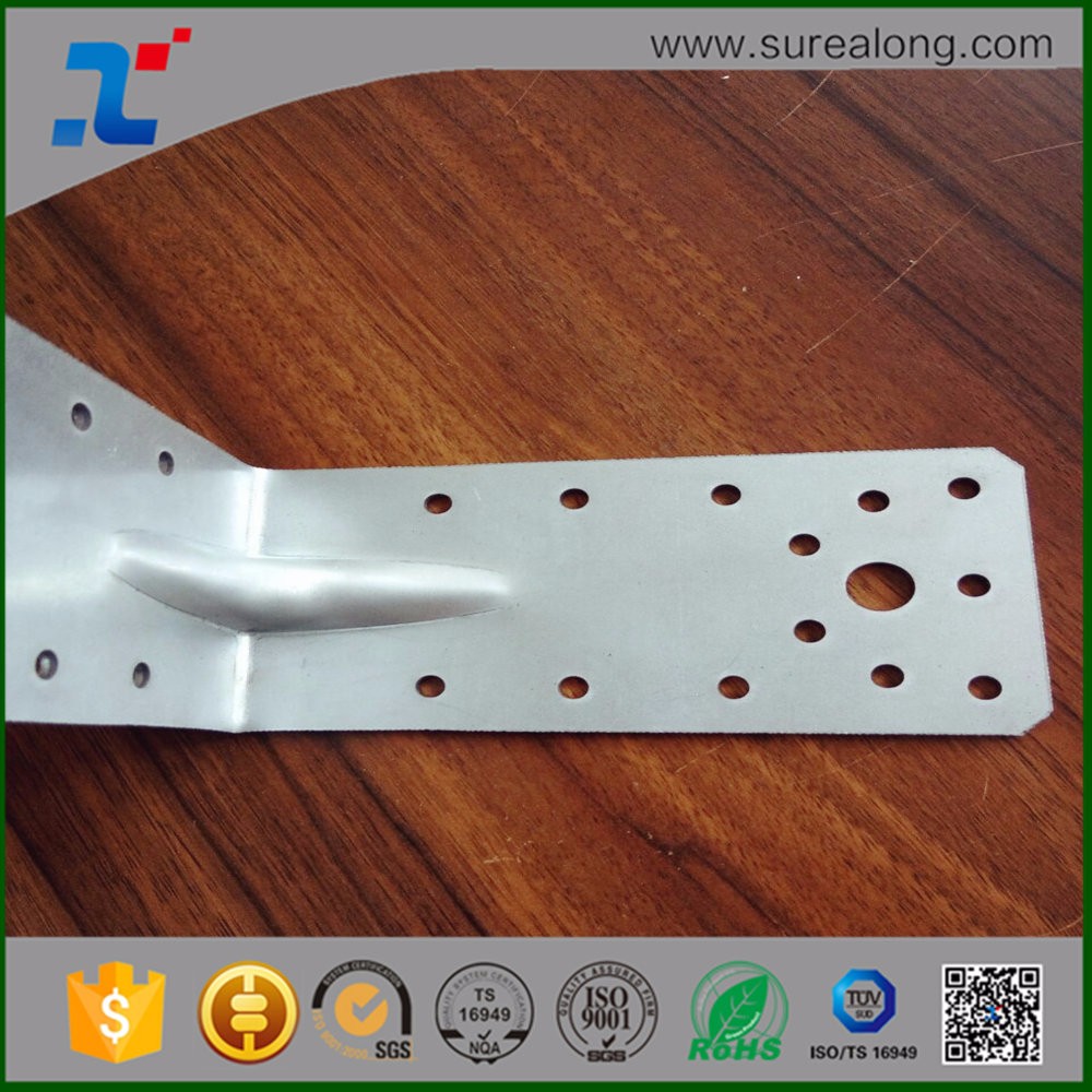 Custom Size Reinforced Stamping Chrome 90 Degree Iron Angle Brace for B2B