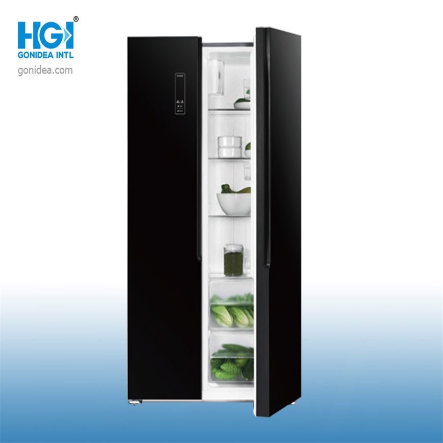 Smooth Touch Frost Free Digital Side By Side Refrigerator Black