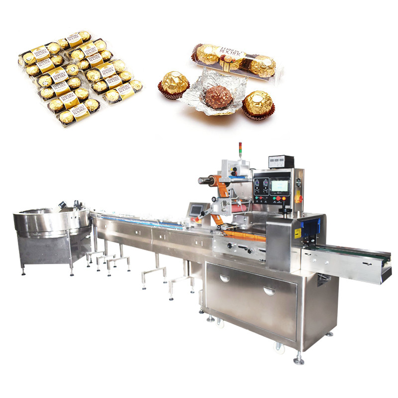 500+ Per Minute High Speed Lutein Gummies Automatic Feeding Pillow Packing Machine