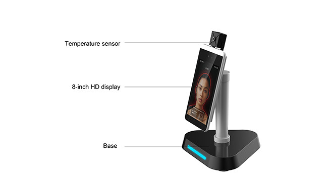 Indoor Response Time 0.5s Body Infrared Thermometer Desktop Type