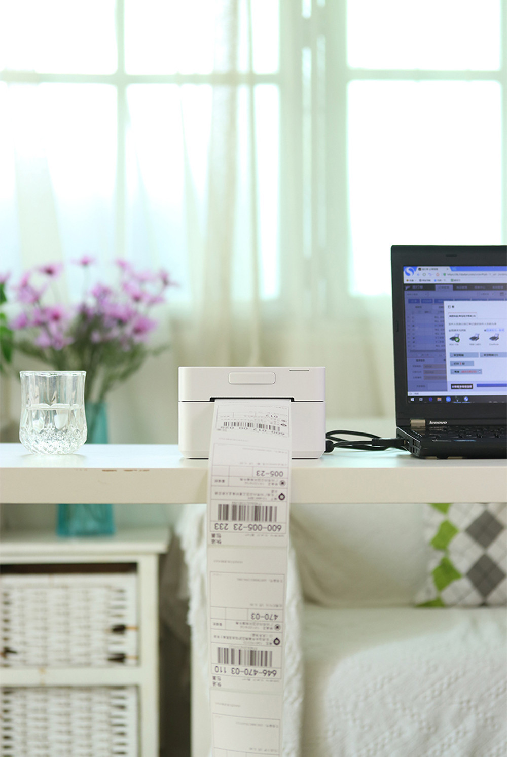 80mm label barcode printer thermal receipt or label printer 20mm to 80mm thermal barcode printer automatic stripping