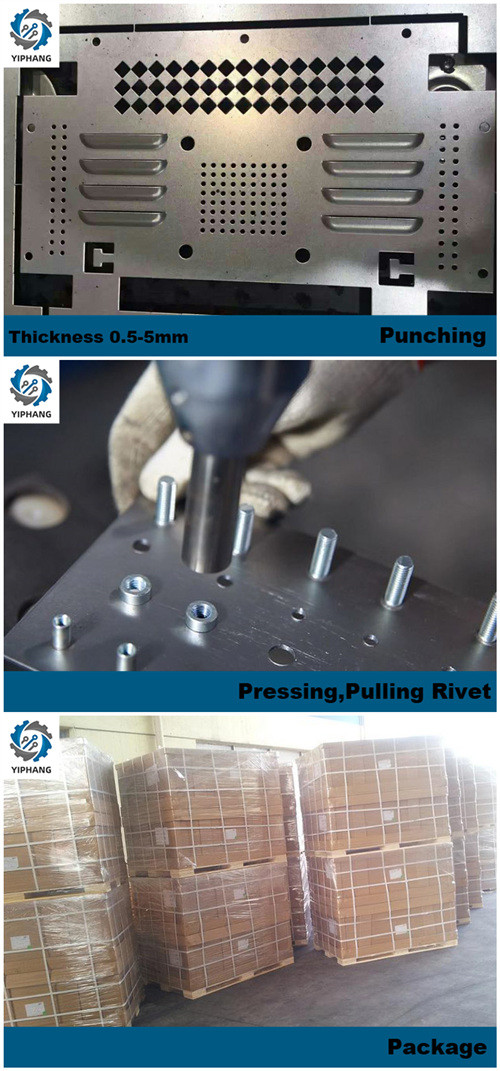 Custom SPCC Sheet Metal Punching Parts Black Precision Powdered Metal Parts