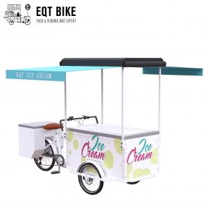 Buy cheap EQT 138L Fridge Ice Cream Tricycle Cargo Bike For Sale High Quality Front Loading Pedal Assist Freezer product