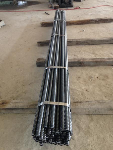 Full Threaded Steel Self Drilling Hollow Anchor Rods For Mining 200KN-8000KN Capacity
