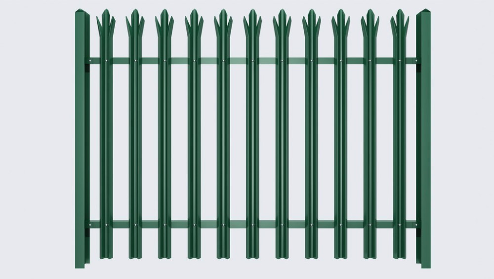Anti Climbing 10ft Height Steel Palisade Fencing For Backyard Privacy