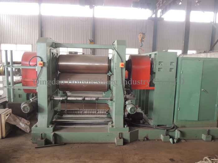 Fabric Rubber PVC Film Conveyor Belt Calender Machinery 360*1120mm