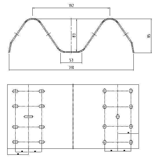 Road Structural Steel Highway Guardrail Roll Forming Machine For Traffic Barrier