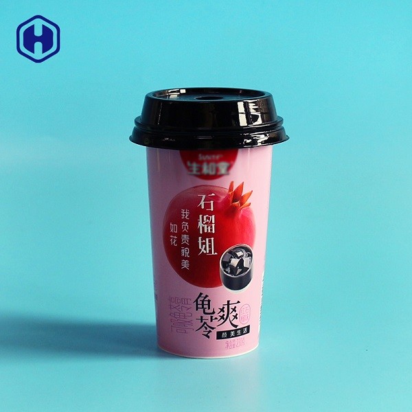 Customized Logo Plastic Yogurt Parfait Cups Non Spill Small Round Plastic Containers