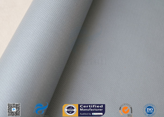 17oz Double Sided Silicone Coating Fiberglass Fabric Anti Fire Satin Weave