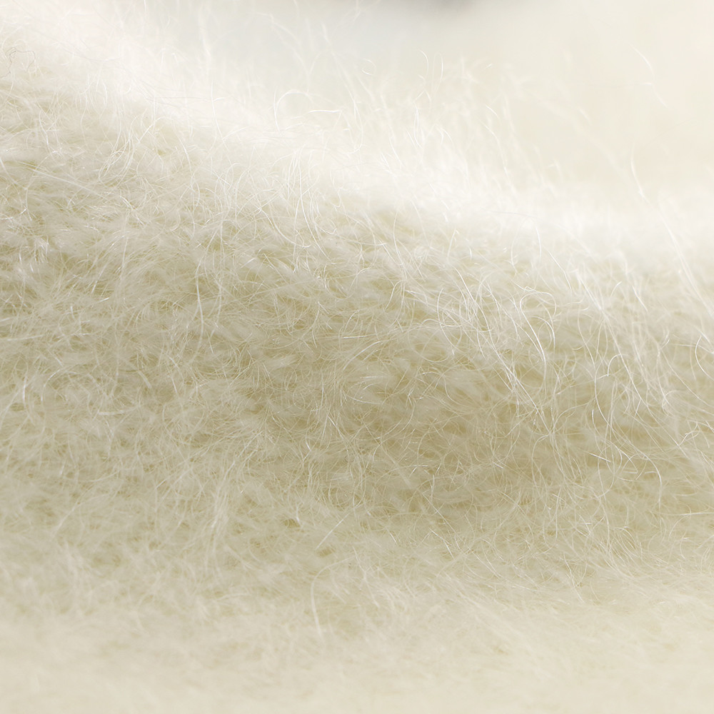 Handbags Fluffy Bulky Mohair Yarn , 1/8NM Elastic Mohair Wool For Knitting