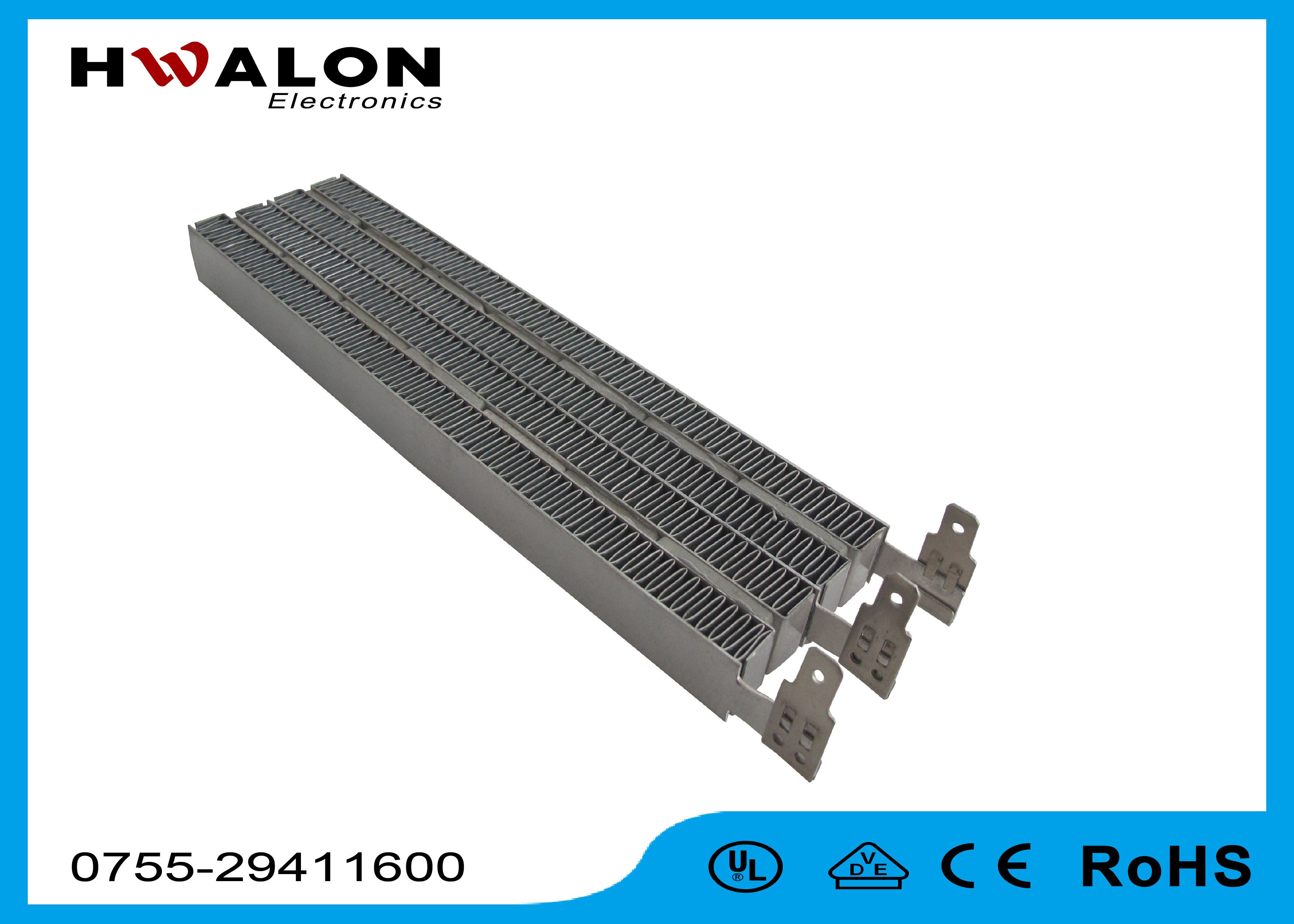 Unique Terminal 230 V 1700W Electric PTC Air Heater Element For Biology Heating