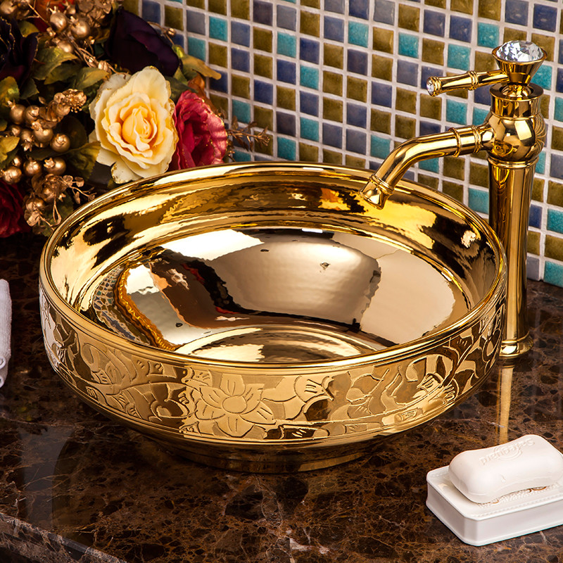 Ceramic Wash Basin Gold Titanium Nitride Coating Machine