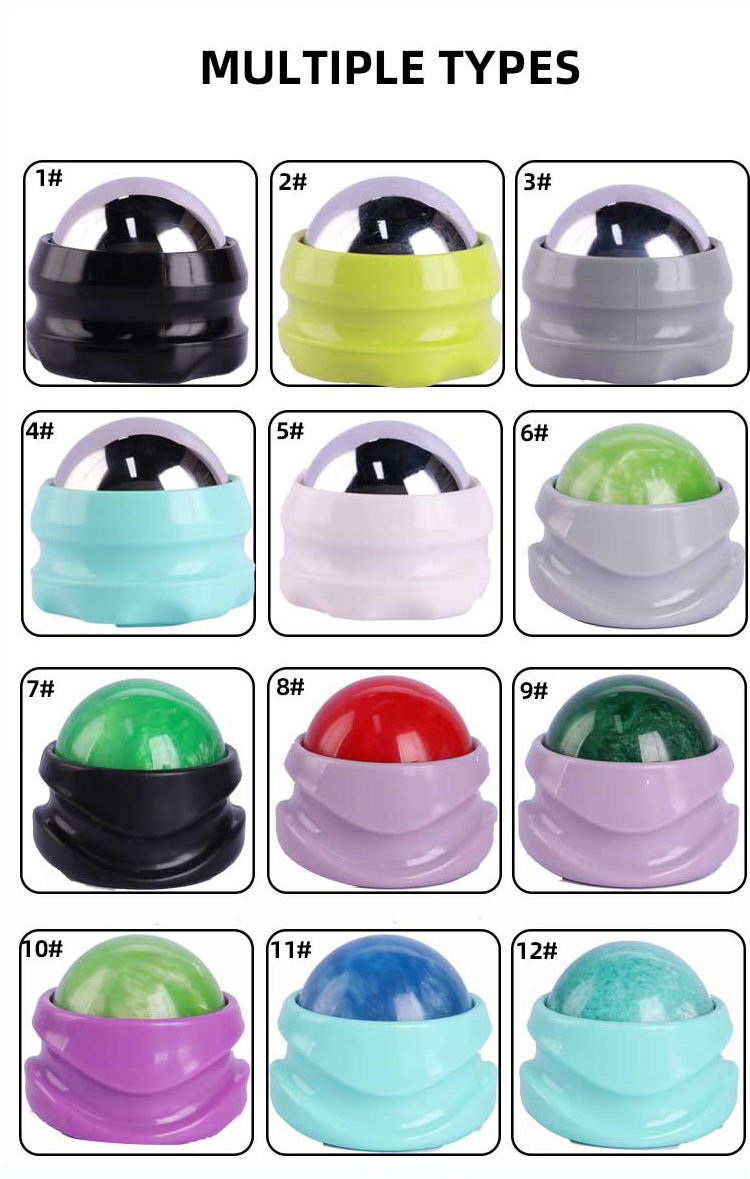 Colorful Handheld Self Massage Roller Ball Dia54mm Simple Device