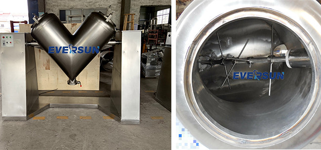 GMP Certified V Type Mixer 5-1200kg Maximum Loading Weight