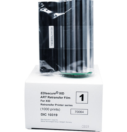 XID8300 Color UV Ribbon DIC10313 YMCK-UV for XID 8600 Card Printer Nylon Material