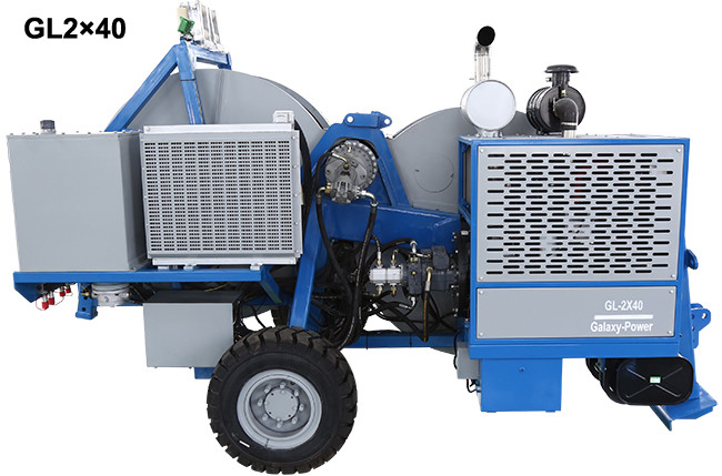 6230kg Hydraulic Cable Tensioner 5km/H Max Reverse Pulling Speed 40mm Trial Traverse