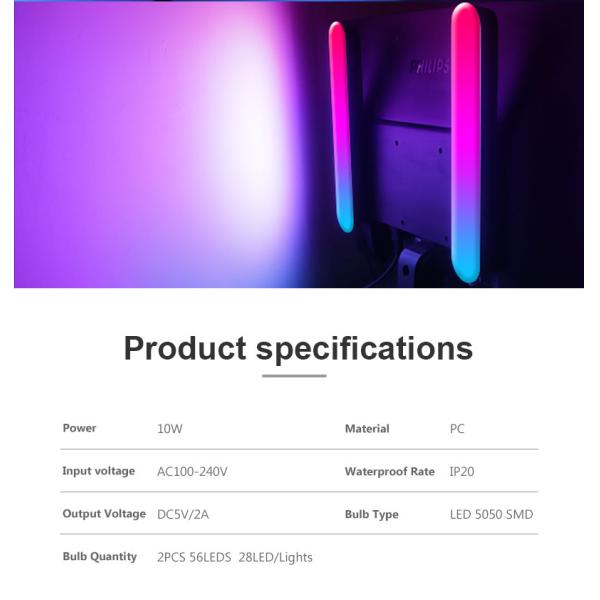 Smart Home Light Computer Background RGB Symphony Desktop Atmosphere Gaming Pickup Light WIFI BT Music Sensor Light Bar