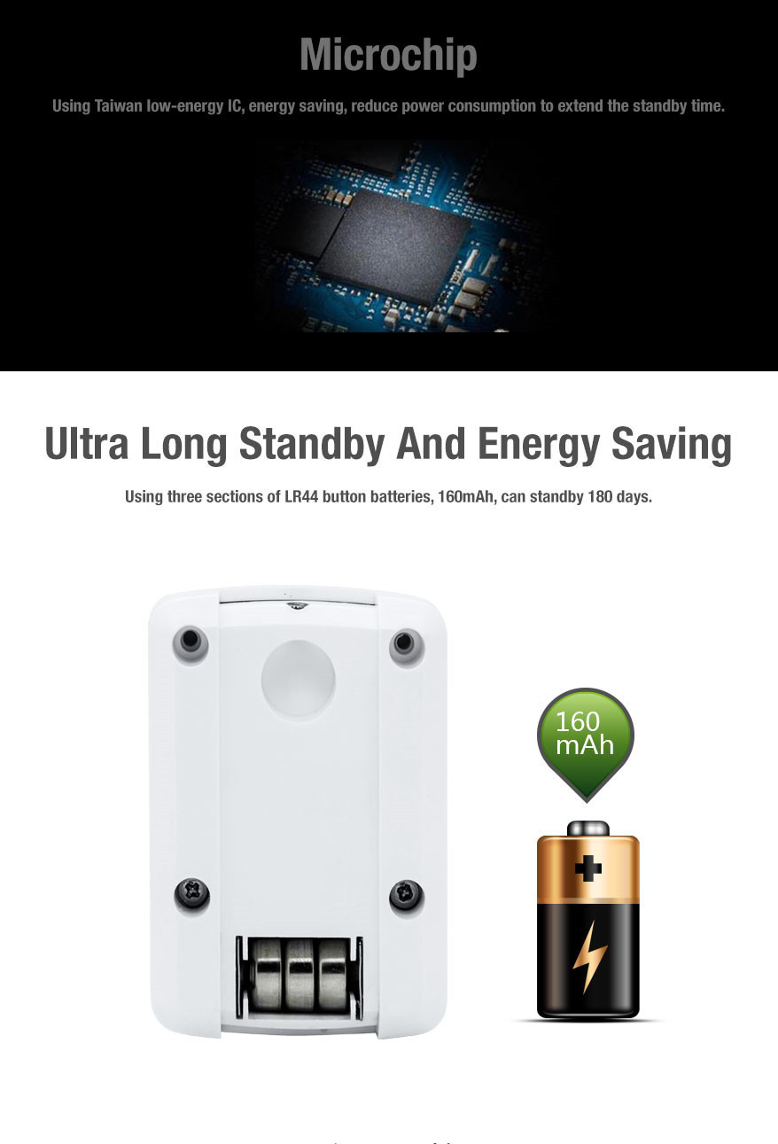 120dB Door Window Magnet Vibration Mini Alarm with Programmable Security Code CX306V
