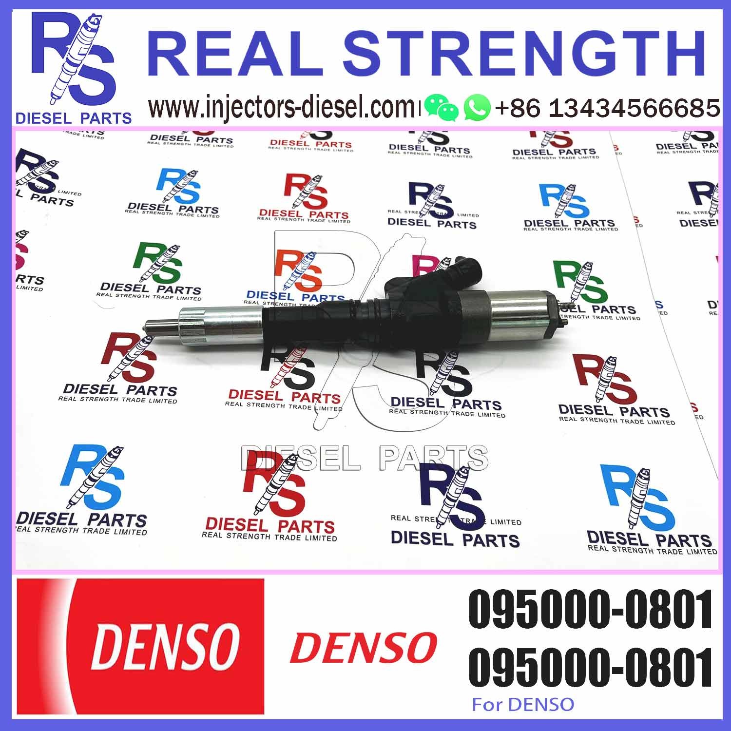 Diesel Fuel Common Rail Injector 095000-1211 6156-11-3300 095000-1210 095000-0800 095000-0801 for Komat-su PC400-7 PC450
